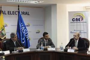 La Uni&oacute;n de Naciones Suramericanas (Unasur) entreg&oacute; el informe final al CNE sobre las elecciones de febrero pasado. Foto: John Guevara/ EL TEL&Eacute;GRAFO