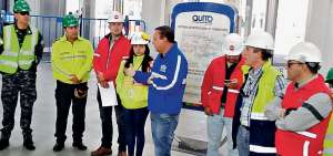 Los representantes de entidades encargadas sobre temas de seguridad recorrieron parte de las instalaciones del sistema de transporte.
