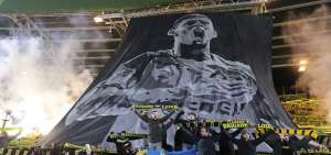 Imagen del 30 de enero pasado, cuando hinchas del Nantes realizaron un homenaje al argentino Emiliano Sala. 
