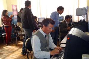 El programa JAWS (Job Access With Speech, por sus siglas en ingl&eacute;s) ayuda a los estudiantes y profesionales a mejorar su nivel de ingl&eacute;s. Foto: Elizabeth Maggi/ El Tel&eacute;grafo