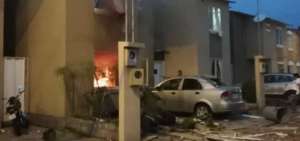Tanque de gas explota en inmueble de urbanizaci&oacute;n de la v&iacute;a a Daule