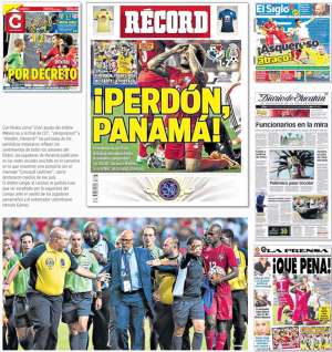 Portadas de medios de comunicaci&oacute;n mexicanos tras el pol&eacute;mico triunfo de M&eacute;xico ante Panam&aacute;. 