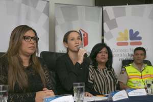 La convocatoria se realiz&oacute; hoy, desde las autoridades del Ministerio de Justicia y Coordinaci&oacute;n de Desarrollo Social. Foto: Mario Egas / EL TEL&Eacute;GRAFO