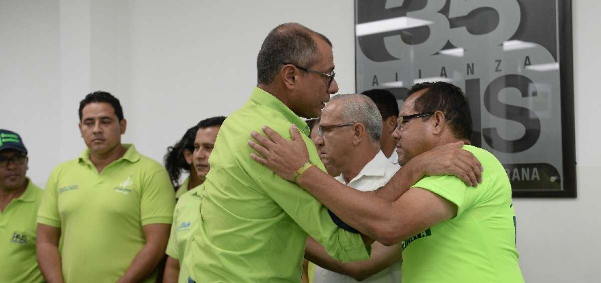 Jorge Glas se present&oacute; con el respaldo de los candidatos de PAIS a la Asamblea Nacional en Guayas.