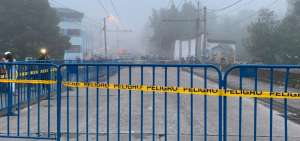  El paso vehicular en el sector se encuentra suspendido. 