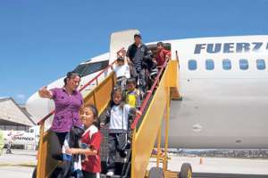 Para los chicos era una de las aventuras m&aacute;s importantes de sus vidas. El vuelo entre Latacunga y Ambato, ida y vuelta, fue de cerca de 30 minutos.
