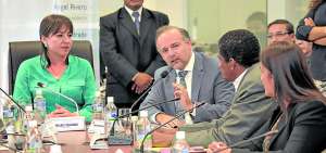 El presidente del Consejo Directivo del IESS, Richard Espinosa, en su comparecencia en la Comisi&oacute;n de Derechos de los Trabajadores.