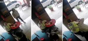 Vigilante agarr&oacute; a delincuente en restaurante