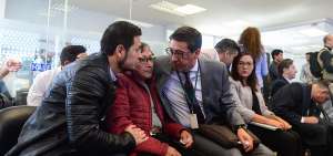 Los familiares de Javier Ortega, Efra&iacute;n Segarra y Pa&uacute;l Rivas acudieron a la CIDH para impulsar una indagaci&oacute;n sobre su secuestro y asesinato.