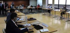 Instalaci&oacute;n del primer d&iacute;a de audiencia del dictamen por el caso Sobornos.