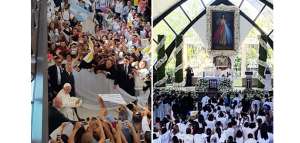 El Pont&iacute;fice visit&oacute; esta ma&ntilde;ana el Santuario de la Divina Misericordia. Fotos: Cortes&iacute;a Michelle Medina 