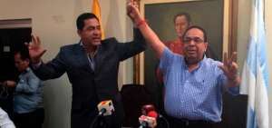 La presentaci&oacute;n de Rosero la hizo el expresidente Lucio Guti&eacute;rrez.