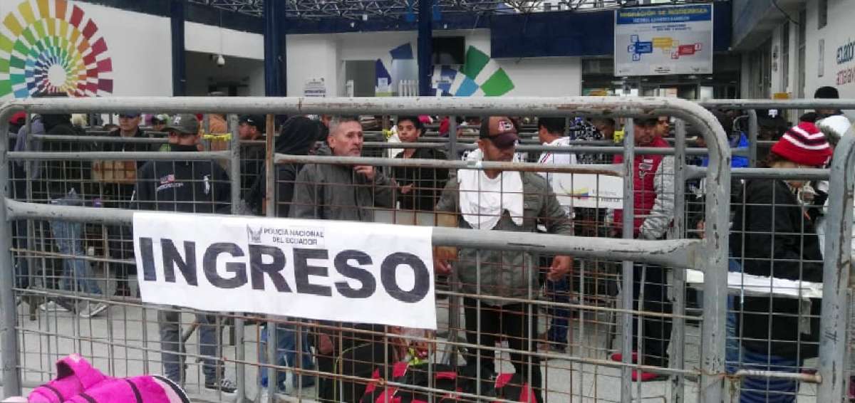 El Gobierno Nacional estima que solo el 15% de los venezolanos que ingresan a Ecuador se quedan en el pa&iacute;s. 