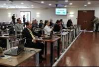 Los aspirantes a jueces repiten la prueba de confianza en el Complejo Judicial del norte de Quito.