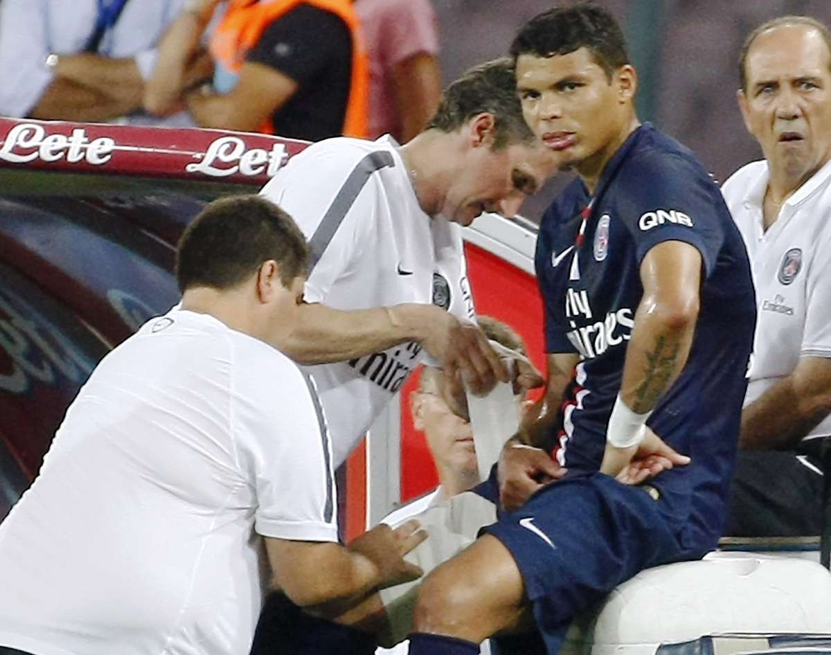 El brasile&ntilde;o Thiago Silva ha estado fuera de las canchas por 2 meses. Foto: Archivo