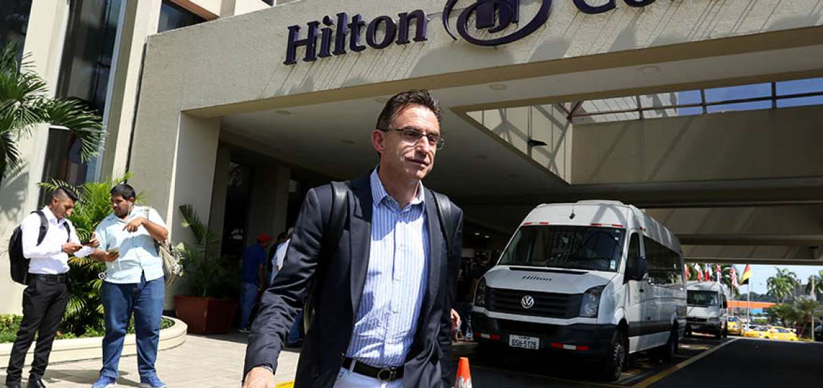 Michel Deller, vicepresidente de Independiente del Valle, abandon&oacute; la reuni&oacute;n de la Liga Profesional de Ecuador.