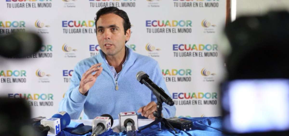 El ministro Pablo Campana mantuvo reuniones con la titular de la cartera de Finanzas, Mar&iacute;a Elsa Viteri, para analizar medidas de promoci&oacute;n comercial del pa&iacute;s. 
