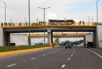 El Gobierno Nacional efectúa trabajos en la vía Latacunga-La Maná. 