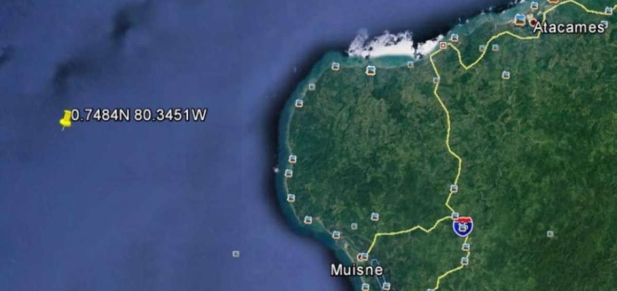 Mapa donde se muestra el epicentro del sismo de 5,1 grados. 
