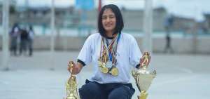 La alumna Gisell Zambrano represent&oacute; a su colegio en los intercolegiales y pas&oacute; luego a formar parte de la Concentraci&oacute;n Deportiva de Pichincha.