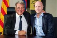 Jordi Cruyff fue presentado como director deportivo del Barcelona de España