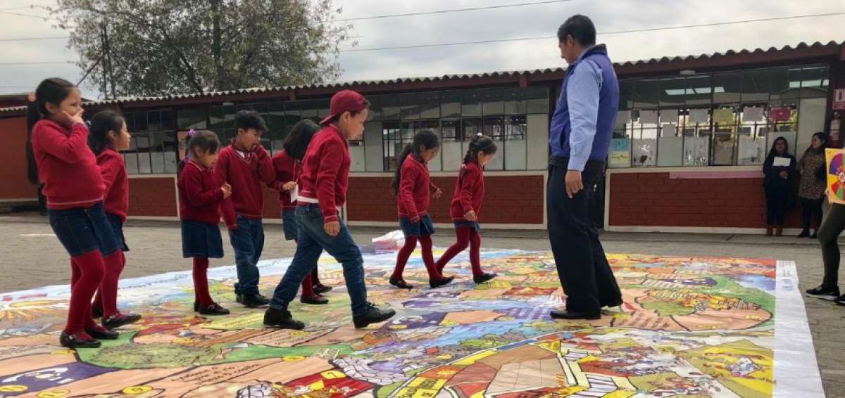 Los estudiantes participaron en actividades l&uacute;dicas para reflexionar sobre la jornada. 