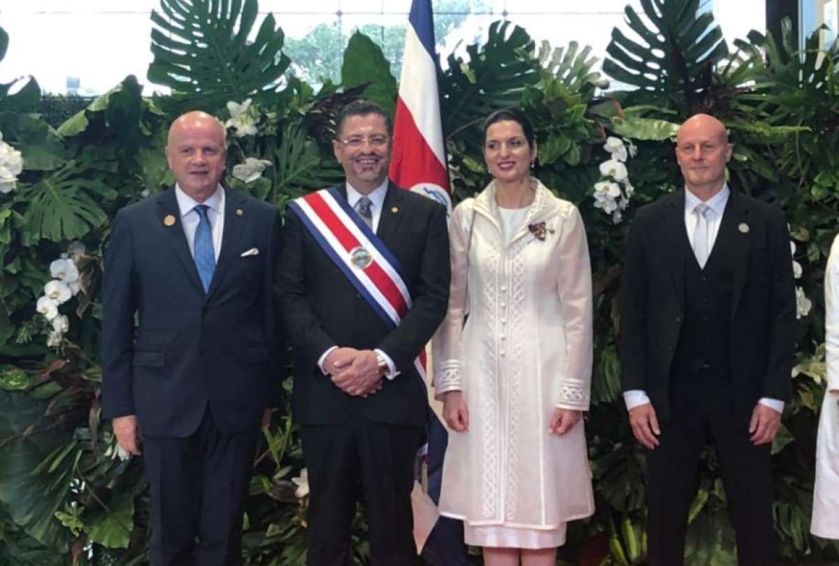 Vicepresidente Borrero participó en posesión del nuevo mandatario de Costa Rica