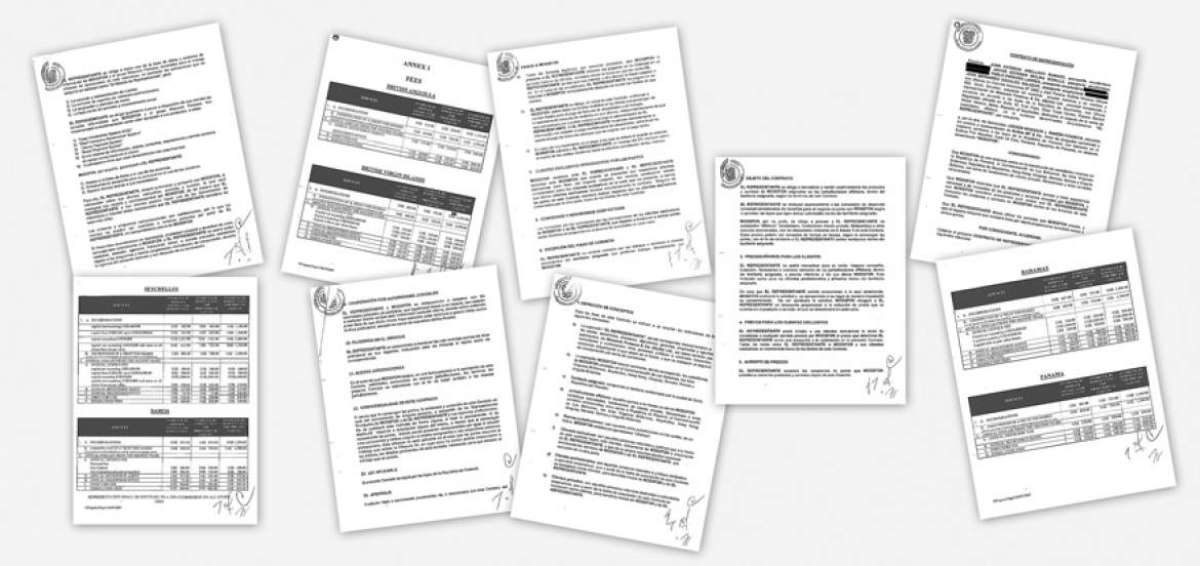 Las p&aacute;ginas del acta de representaci&oacute;n firmada por los directivos de Mossack Fonseca y cuatro ecuatorianos. Estos &uacute;ltimos representaron a la firma paname&ntilde;a en Quito.