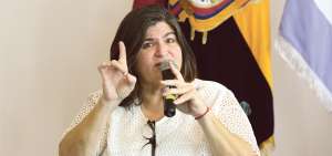 La Ministra de Finanzas dio declaraciones ayer en el Gobierno Zonal del Litoral. Sus actividades se desarrollar&aacute;n en Guayaquil durante los siguientes d&iacute;as.