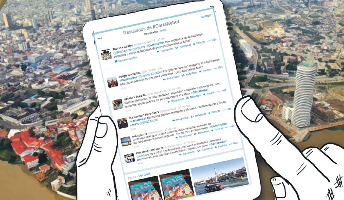 &lsquo;Llueven&rsquo; ideas para mejorar a Guayaquil en el T&oacute;pico #CartaNebot