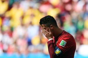 Cristiano Ronaldo no pudo mostrar su mejor nivel en el mundial Brasil 2014. Foto: AFP
