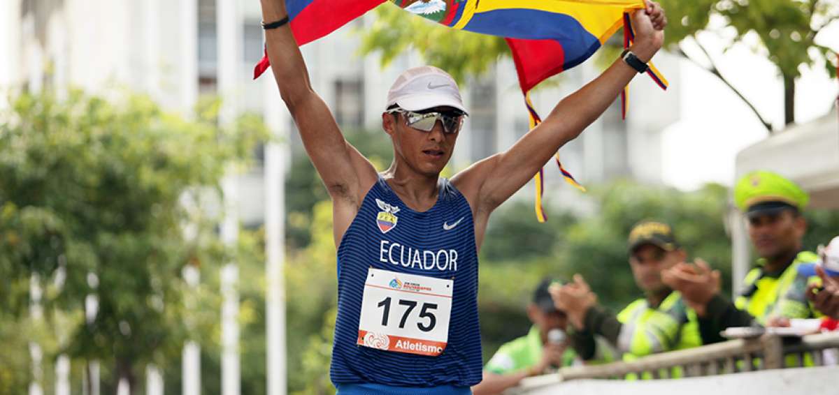 El azuayo Andr&eacute;s Chocho es el marchista m&aacute;s experimentado del grupo y el mejor posicionado a escala mundial.