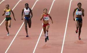 Felix es la atleta con m&aacute;s medallas (11) y m&aacute;s oros (9) de la historia de los Mundiales. Foto: Agencia AFP