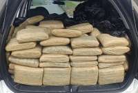 La droga era transportada en un vehículo intervenido por la Policía en Santo Domingo de los Tsáchilas.