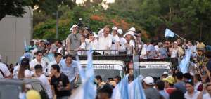 Caravana de agradecimiento del alcalde Jaime Nebot.
