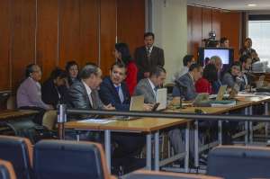 En el octavo d&iacute;a de la audiencia, la defensa de la parte acusadora cuestion&oacute; el pedido de disculpas por parte del exjefe del GIR.  Foto: Miguel Jim&eacute;nez / El Tel&eacute;grafo