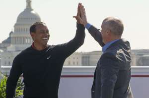Tiger Woods persigue el r&eacute;cord de Jack Nicklaus (18 Gran Slam); apenas lleva 14 ganados.