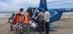 Miembros de Aeropolicial, han logrado atender con asistencia humanitaria a los afectados.