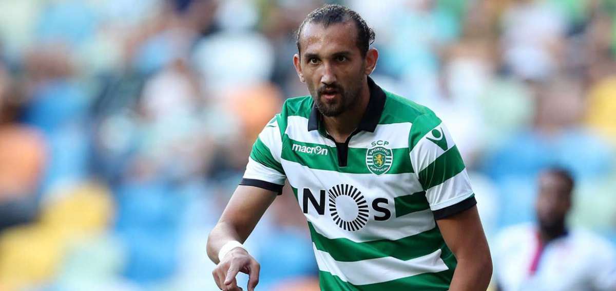 El 'Pirata' con la camiseta del Sporting de Portugal.