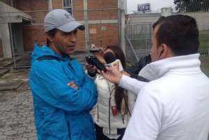 El t&eacute;cnico del club capitalino dialog&oacute; con los medios esta ma&ntilde;ana. Foto: @SDQuito_Oficial