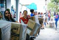 Los paquetes electorales para los comicios del próximo 20 de agosto se entregaron en la Amazonía.