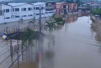 Las lluvias causaron severos daños en Manabí. 