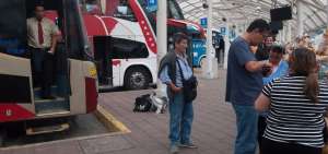 Alta demanda de pasajes en las terminales terrestres de Quitumbe y Carcel&eacute;n