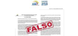 CNE aclara que documento que circula en redes sociales es falso