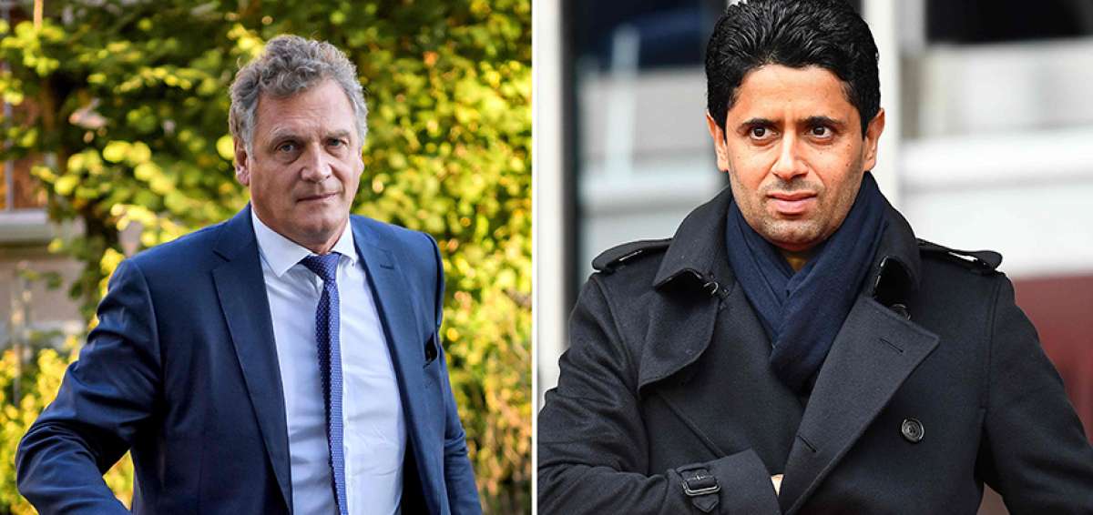 J&eacute;r&ocirc;me Valcke (i) y Nasser Al-Khela&iuml;fi (d) se conocen desde el 2000, aproximadamente.      