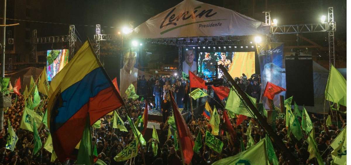 Seguidores de PAIS celebraron la victoria de Len&iacute;n Moreno