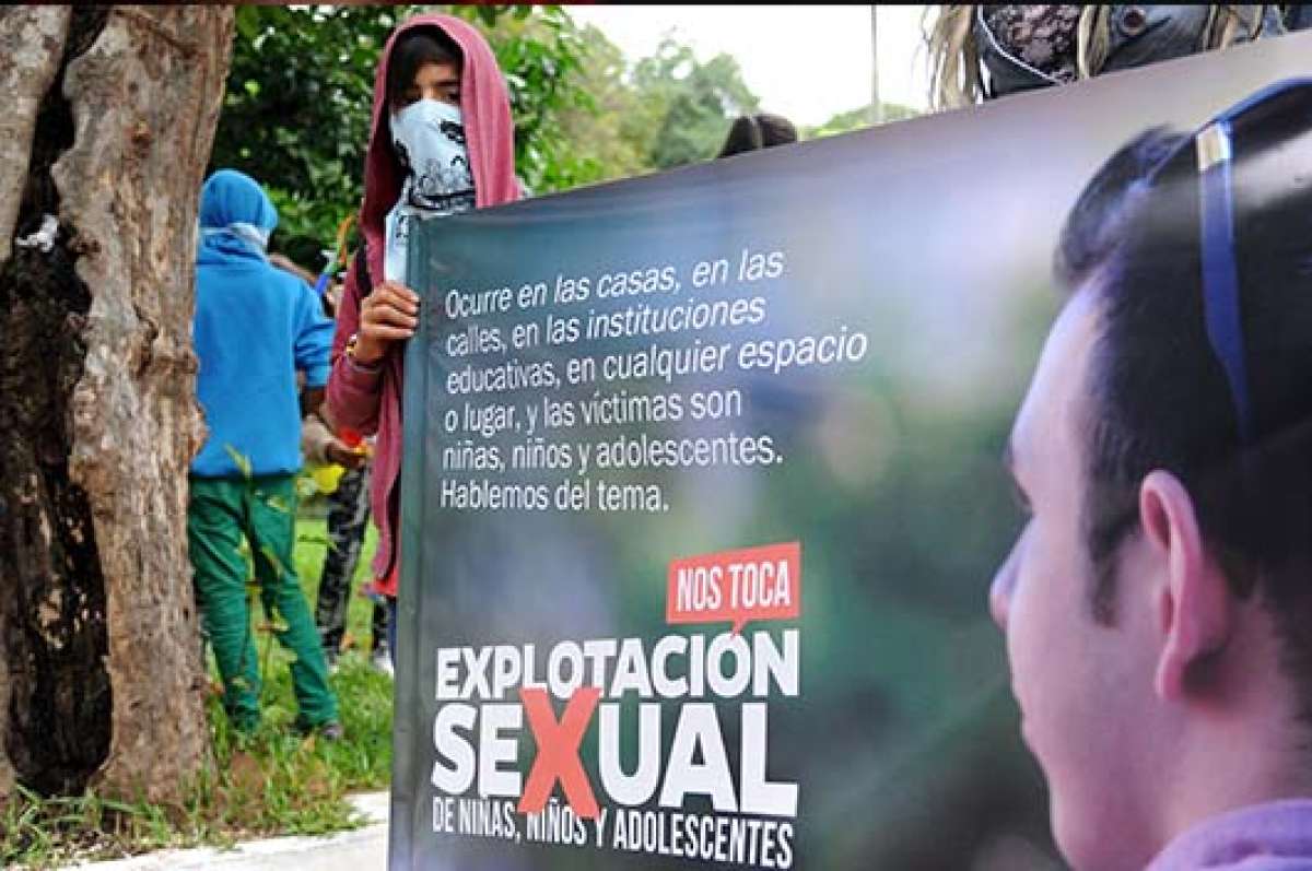 En Paraguay, ni&ntilde;os marcharon contra su explotaci&oacute;n sexual. Foto: AFP