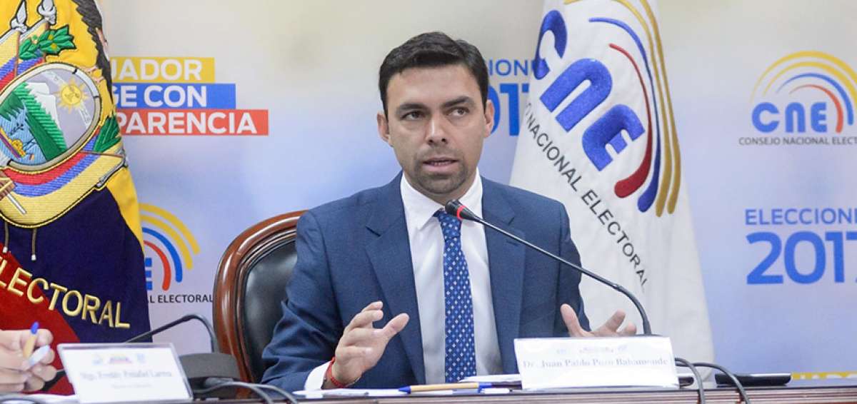 Juan Pablo Pozo, presidente del CNE