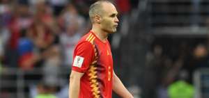 Andr&eacute;s Iniesta ingres&oacute; en el segundo tiempo del partido de octavos de final entre Espa&ntilde;a y Rusia. 