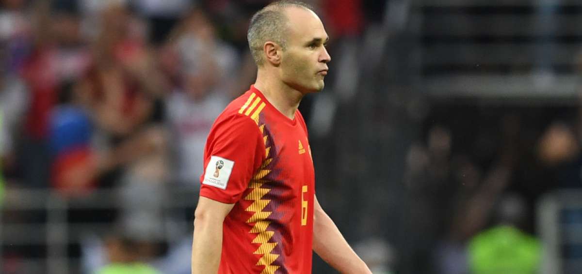 Andr&eacute;s Iniesta ingres&oacute; en el segundo tiempo del partido de octavos de final entre Espa&ntilde;a y Rusia. 